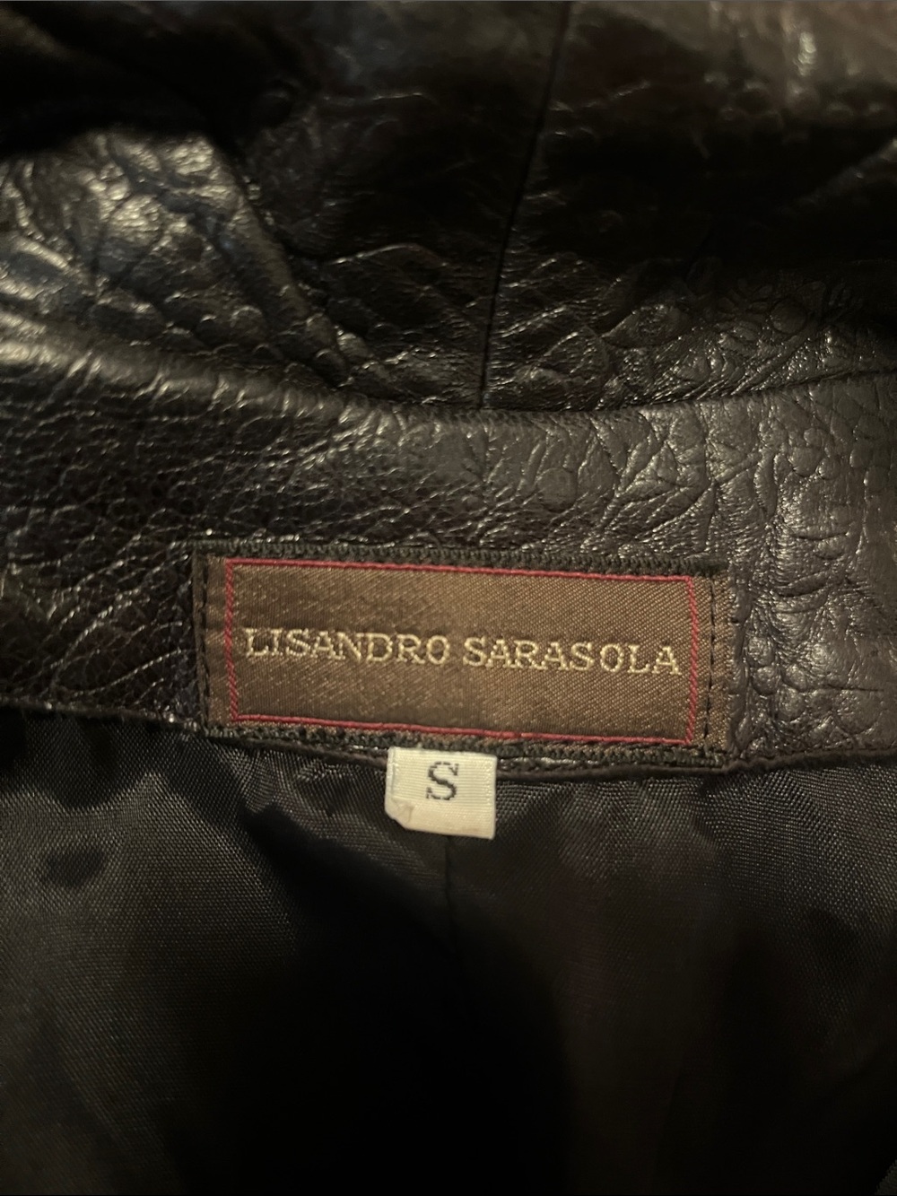 Vintage Lisandro Sarasola Women's Black Leather Jacket - Sleek Small
